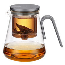 Theepot met Magnetische Schakelaar, Luxe Theeservies, Theewaterafscheider, Theebereidingsset voor Thuis, Hittebestendige Glazen Theepot