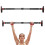 Adjustable Width Pull Up Bar for Doorway Black Steel No Drill Use 1