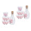 2Sets Transparent Glass Sake Cup and Bottle Set for Home Use 1