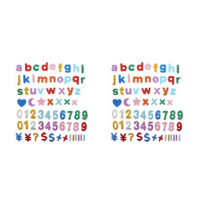 2Pcs Eva Glitter Alphabet and Number Stickers for Kids Creative DIY