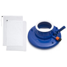15' Pool Leaf Vacuum Cleaner with Wide Mouth, Fine Mesh Filtration & Triple Brushes for Inground and Above Ground Pools