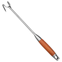 Stainless Steel Meat Hooks for BBQ Smoking, Heavy Duty Grilling Hooks with Easy Clean Surface