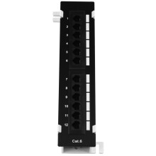 Netzwerk Werkzeug Kit 12 Anschluss Cat6 Patch Panel Rj45 Netzwerk Wand Halterung Für Rack Montage