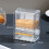 Dispenser per Stuzzicadenti da 2 Pezzi, Interruttore un Manopola Trasparente, Supporto per Stuzzicadenti, Supporto per Stuzzicadenti Automatico, per 2