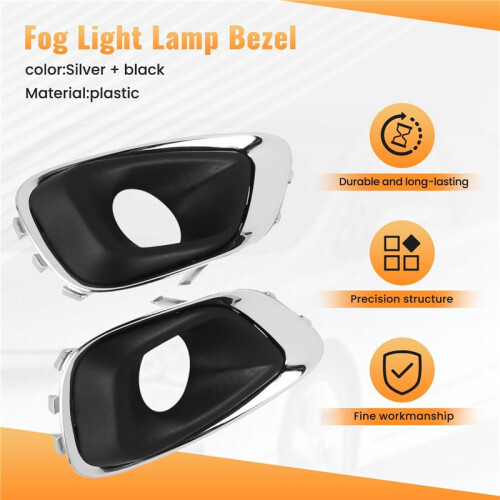 1 Pair for 2014-2017  Compass Front Left Right Side Fog Light Lamp Bezel 68213205AA 68213204AA 2