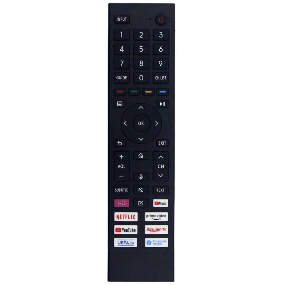 Compatible With Erf3b80h Remote Control For Hisense Qled 4K Uhd Tv 43A6g 50A6g 55A6g 60A6g 65A6g 70A6g 75A6g 9310219405918