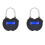 2X Smart Time Lock Lcd Time Lock Usb Rechargeable Temporary Timer Padlock Travel Electronics-Good 1