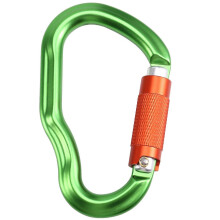 Carabină cu blocare prin răsucire, carabină rezistentă, 25kN, carabină pentru alpinism, carabină de siguranță pentru rapel, lesă pent