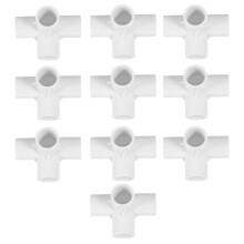 PVC vízcső adapter négyirányú csatlakozó vízcsatlakozáshoz 10 db