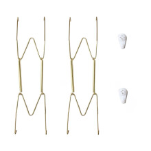 2pcs Decorative Plate Hangers For Wall Display Metal Plate Holders For Displaying Plates Alloy Plate Wall Hangers Wire Plate Holders Fo