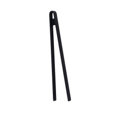 Silicone Kitchen Tongs with Nonslip Grip, Long Handle BBQ and Salad Serving Tool in Black