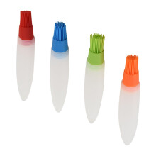 Silicone Basting Brush Set 4Pcs Food Grade BBQ Oil Bottle Brush for Grilling and Kitchen Cooking