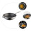 Deep Frying Pan Wok Stainless Steel Silver 1pcs 4