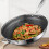 Deep Frying Pan Wok Stainless Steel Silver 1pcs 8