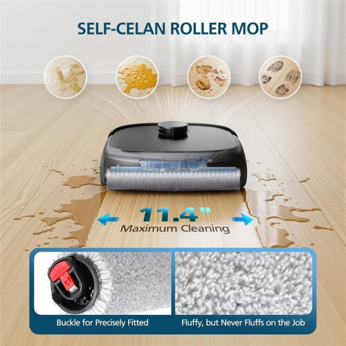 E25 E28 Accessories for  E25 / E28 Robot Vacuum, Replacement Parts Include Dual Main Roller Brushes,Mopping Rollers 1