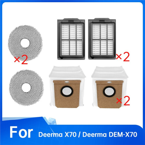 6 Pcs for  X70 / DEM-X70 Sweeping Accessories Mop Filter Dust Bags 2