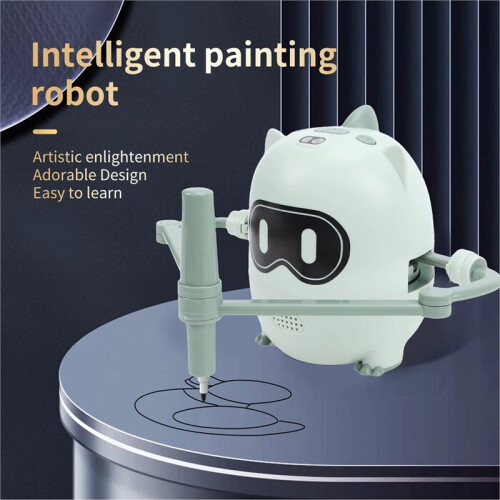 Educational Drawing Machine Drawing Robot for Kids Interactive Dinosaur Shape Educational Drawing Machine with Cards