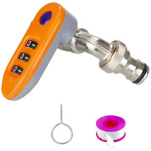 Keyless Outdoor Faucet Lock with Password Security, Durable Brass Spigot for Water Theft Prevention