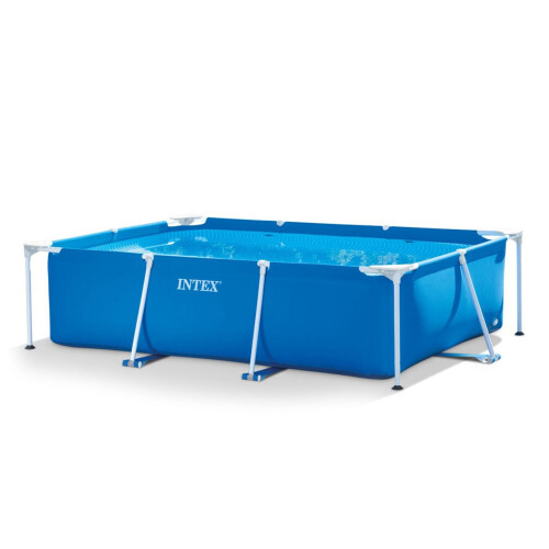 Piscina de jardín con estructura rectangular 3x2m Intex