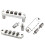4-strängad elgitarrstall metallrullar sadlar gitarrstall 15 mm strängavstånd ersättningsstall för gitarr 5