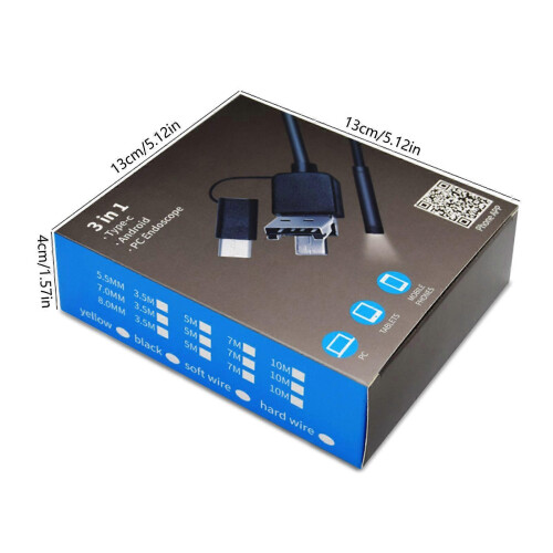 Wireless Inspection Camera, Compatible with USB phone inspection camera resolution, Compatible with borescope USB phone endoscope plastic 2