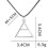 Triangle Pendant Necklace for Men Inspired by 30 Seconds To Mars 2