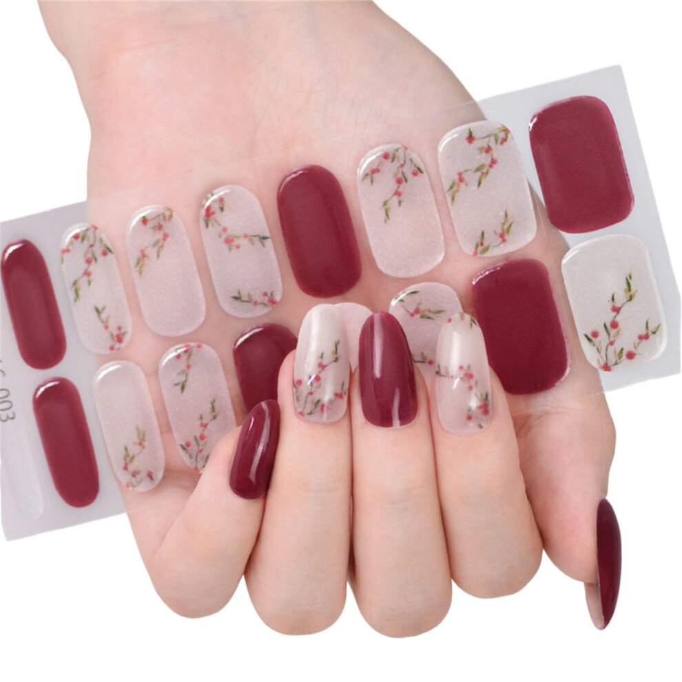 Light Semi Cured Gel Nail Stickers For Quick Salon Quality Manicure