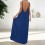 Women's Strap Backless Loose-fitting Resort  Long-10 XXXXXL 4