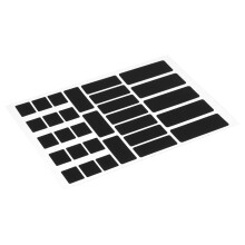 Zwarte Mouse Grip Tape Stickers Anti-Slip Comfortabele Home Use