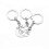 Keychains Set for Sisters Friendship Theme Silver 3Pcs Bag Charm Accessory 4