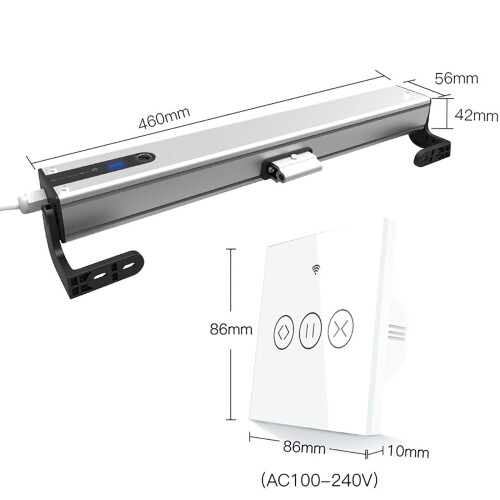 Smart Remote Control Electric Window Opener, Adjustable 100400mm Stroke Automatic Window Actuator for Home Ventilation 1