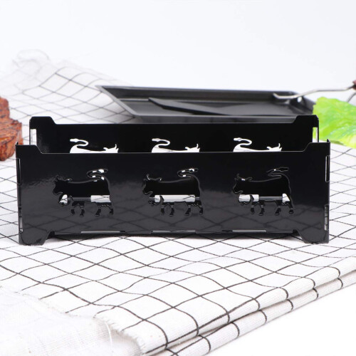 Cheese Melting Pan Set Nonstick Grill for Camping and Picnic, Compact Lightweight Cookware 2