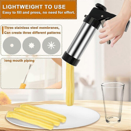 25-26 Churrera Churro Maker Machine Stainless Steel Churro Maker Kit 2