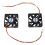 60Mm 6Cm  12V 3 Pin Computer Case CPU Cooler Cooling Fan Black 2 Pcs 1