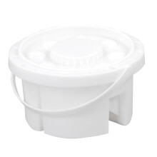 Paint Brush Cleaning Bucket with Easy Rinse System, Compact Watercolor Brush Washer for Artists
