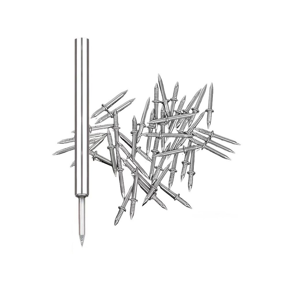 100Pcs Double- Skirting Thread Seamless Nail, Skirting Without Marks Nail, Seamless Nail With Nail Sleeve Tool 6032950667860