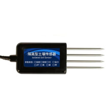 8-in-1 Isolated Soil Sensor Temperature Humidity Nitrogen Phosphorus Potassium PH Value Salt RS485 Detector