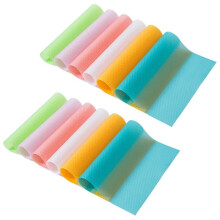 12 Pack Refrigerator Mats, Washable Refrigerator Liners, Fridge Pad, Easy to Clean Shelf Liner, Cuttable Kitchen Mat