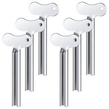 6 Pcs Stainless Steel Toothpaste Tube Squeezers Metal Key Toothpaste Squeezers for Cosmetic Tubes Squeezer