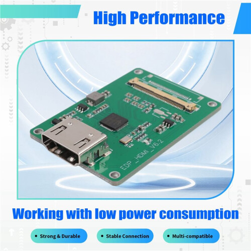 4K2K1080P Multi-Resolution EDP to -Compatible Output Board DP to -Compatible Transmitter for Various Display A 2