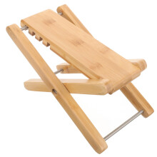 Adjustable Wooden Guitar Footstool with Ergonomic Support and Multiple Height Levels for Classical and Acoustic Players