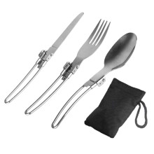 KöKsredskap RyggsäCk Spork Gaffel Rostfritt StåL Vikkniv Bestick Sked Set Combo Picnic Camp Bestick Bestick Bestick