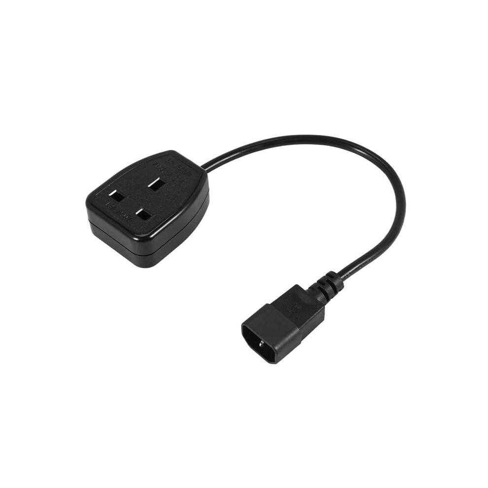 Iec320 C14 To Uk Bs1363a Outlet Socket,Iec C14 Male Plug To Uk 3Pin Female Socket Power Adapter Cable For Pdu Ups(0.) 6031055234274