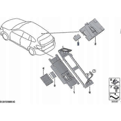 Battery SOS Remote Information Processing Compatible with BMW OE (84102447710) 1