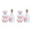 2Sets Transparent Glass Sake Cup and Bottle Set for Home Use 3