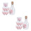 2Sets Transparent Glass Sake Cup and Bottle Set for Home Use 6