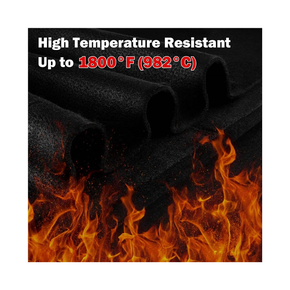 Carbon Welding Blanket Fireproof 4 Packs 12 X 27Inch 1800 High Temp Insulation Pad, Brazing Heat Shield Mat 6033013520825