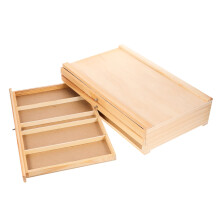 Paintbrush Storage Box with MultiCompartment Art Supply Organizer for Artists Students and Teachers