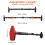 Adjustable Width Pull Up Bar for Doorway Black Steel No Drill Use 2