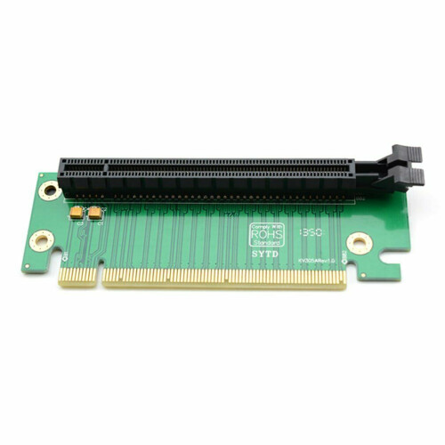 PCI-e PCI Express 16X 90 Degree Adapter Riser Card para 2U Computer Case Chassis PC Converter Expansion Card Components 1